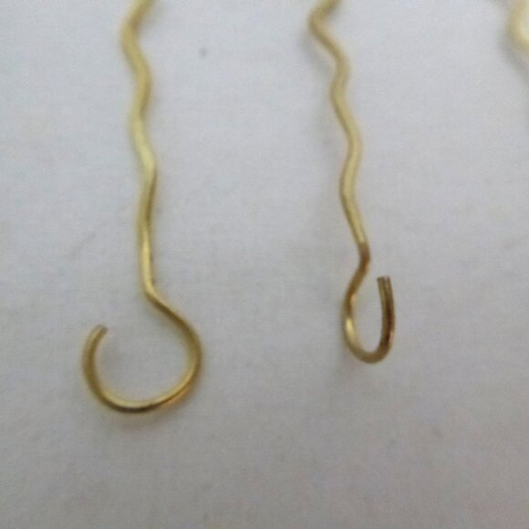 VINTAGE 6.25” SOLID BRASS CHRISTMAS TREE ORNAMENT HANGER LOT OF 12 - Picture 4 of 7